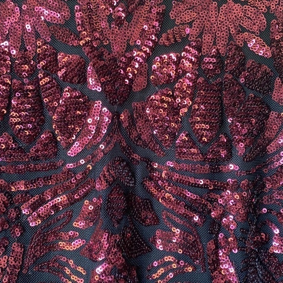 Premier Amour Embellished Sequin Party Cocktail  Sleeveless Crew Neck Size 14 - Picture 10 of 17